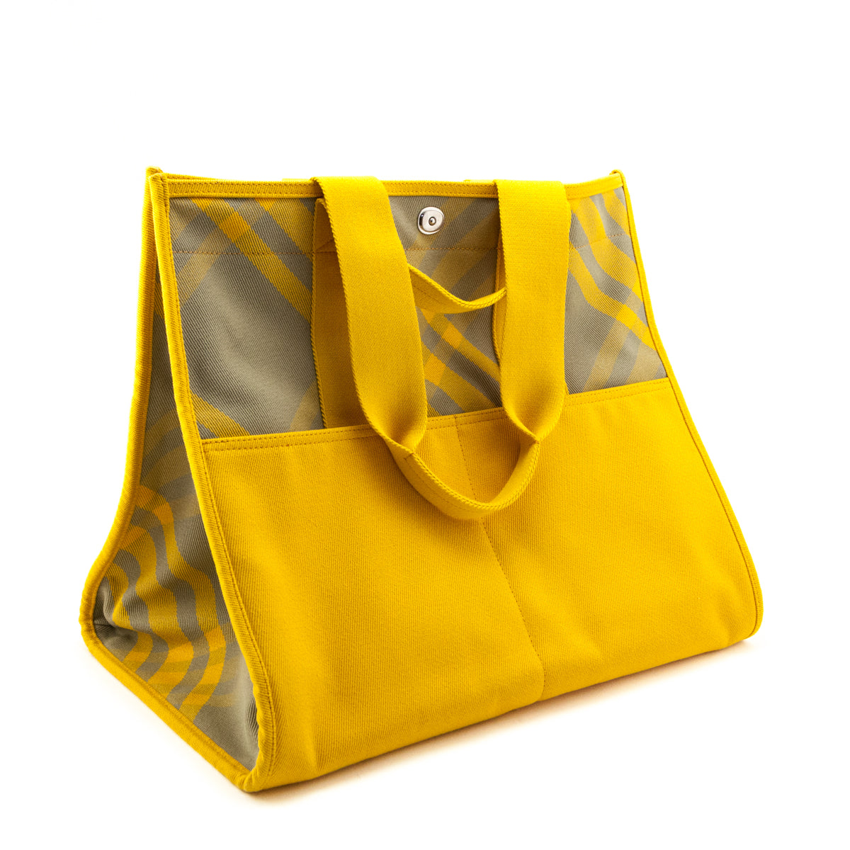 Burberry Yellow Printed Canvas Nova Check Tote - Love that Bag etc - Preowned Authentic Designer Handbags & Preloved Fashions