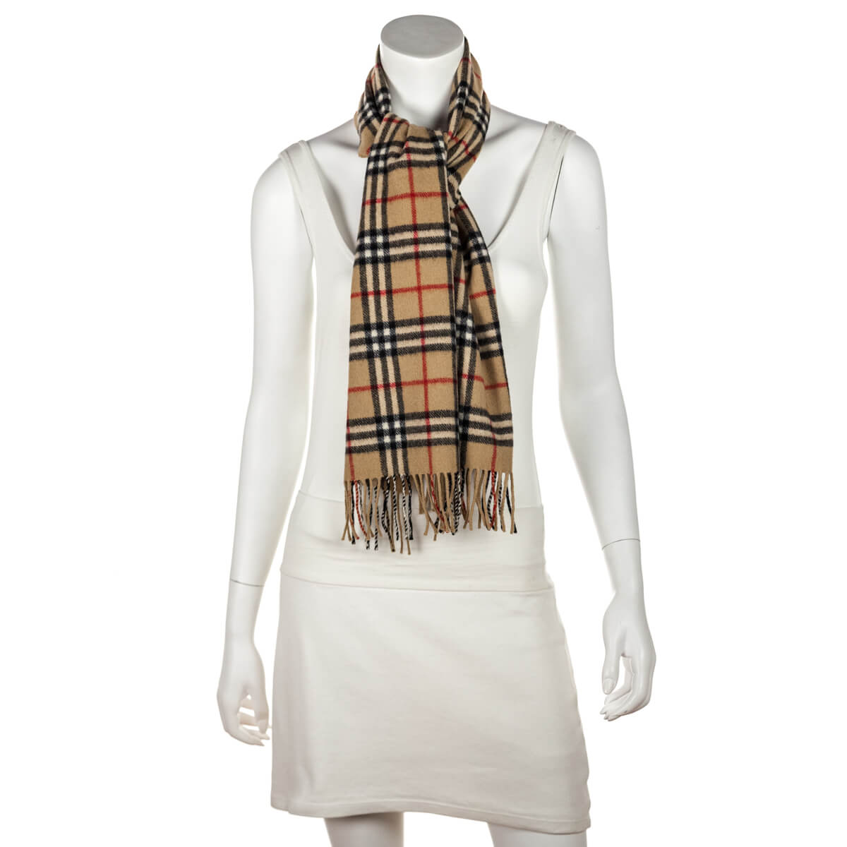 Burberry Tan Wool House Check Vintage Scarf - Love that Bag etc - Preowned Authentic Designer Handbags & Preloved Fashions