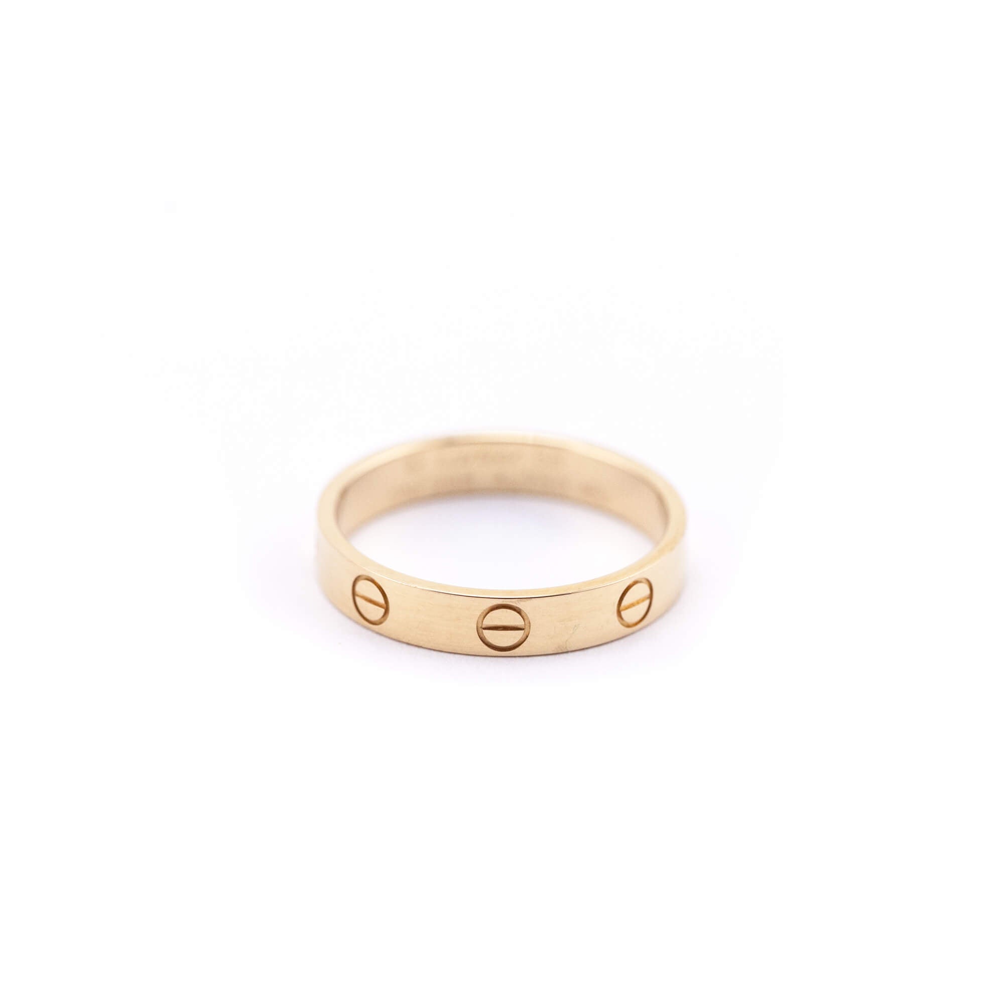 Cartier 18K Rose Gold Small LOVE Ring - Love that Bag etc - Preowned Authentic Designer Handbags & Preloved Fashions