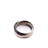 Cartier 18K White Gold Black Ceramic Trinity Ring - Love that Bag etc - Preowned Authentic Designer Handbags & Preloved Fashions