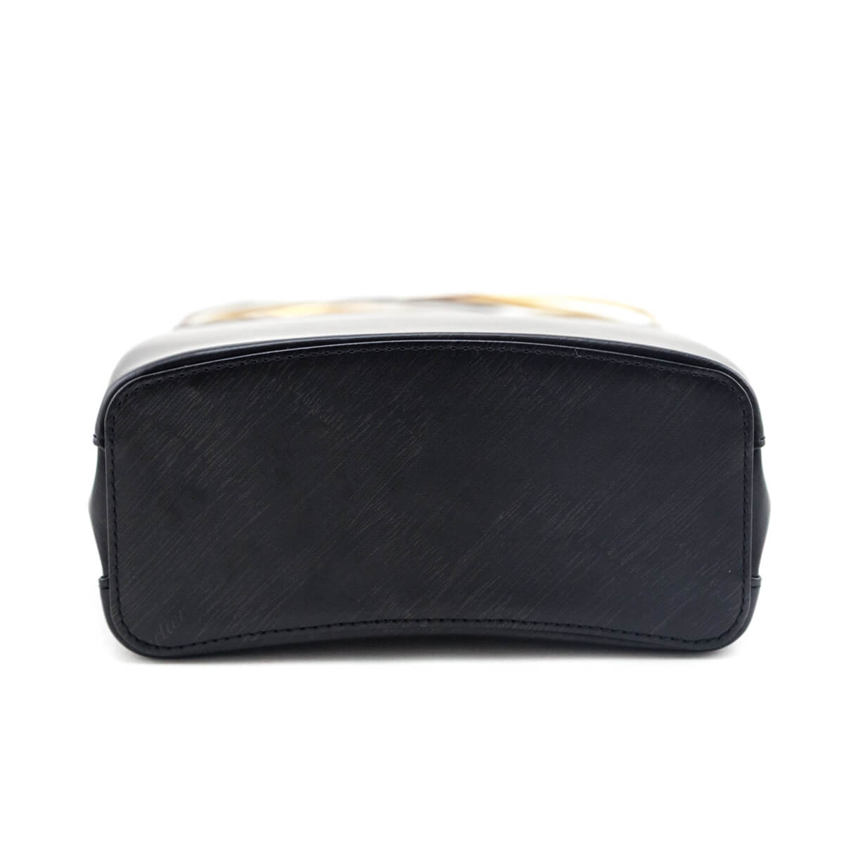 Cartier Black Leather Vintage Tricolor Trinity Handle Bag