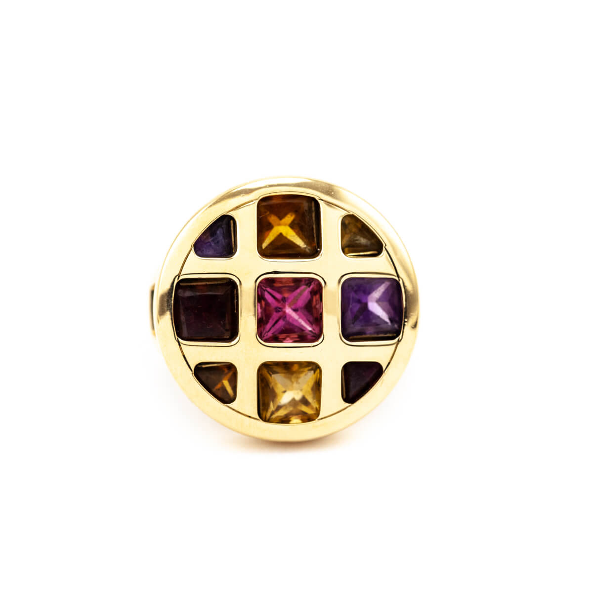 Cartier 18K Gold Multi Gemstone Pasha Ring Size 8.5 - Love that Bag etc - Preowned Authentic Designer Handbags & Preloved Fashions