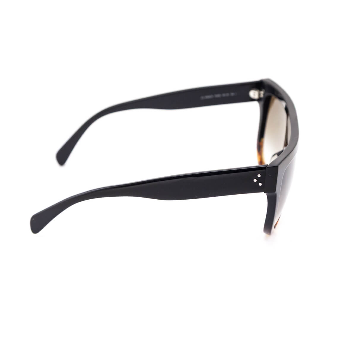 Celine Black Havane Flat Top Sunglasses
