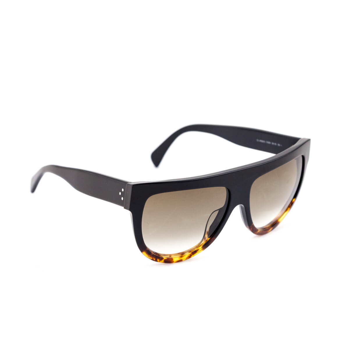 Celine Black Havane Flat Top Sunglasses