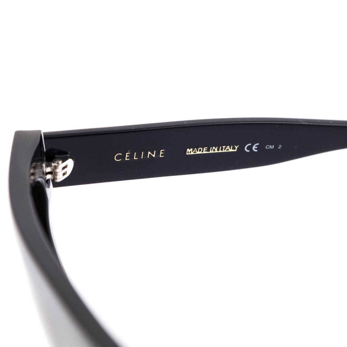 Celine Black Havane Flat Top Sunglasses