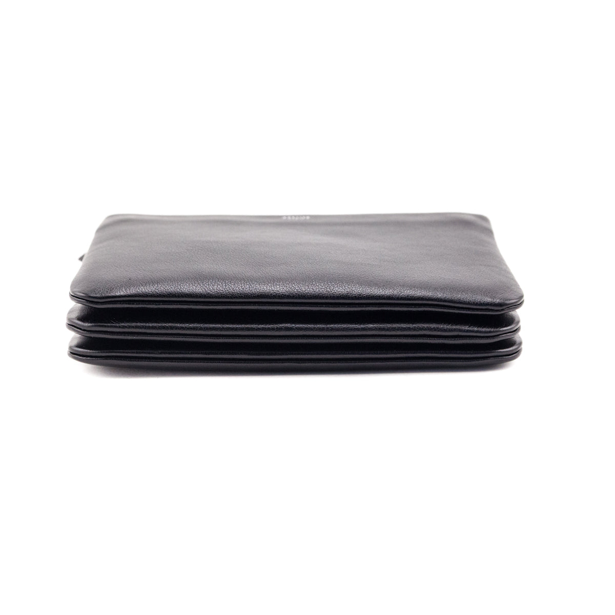 Celine Black Buffalo Small Trio Crossbody Bag