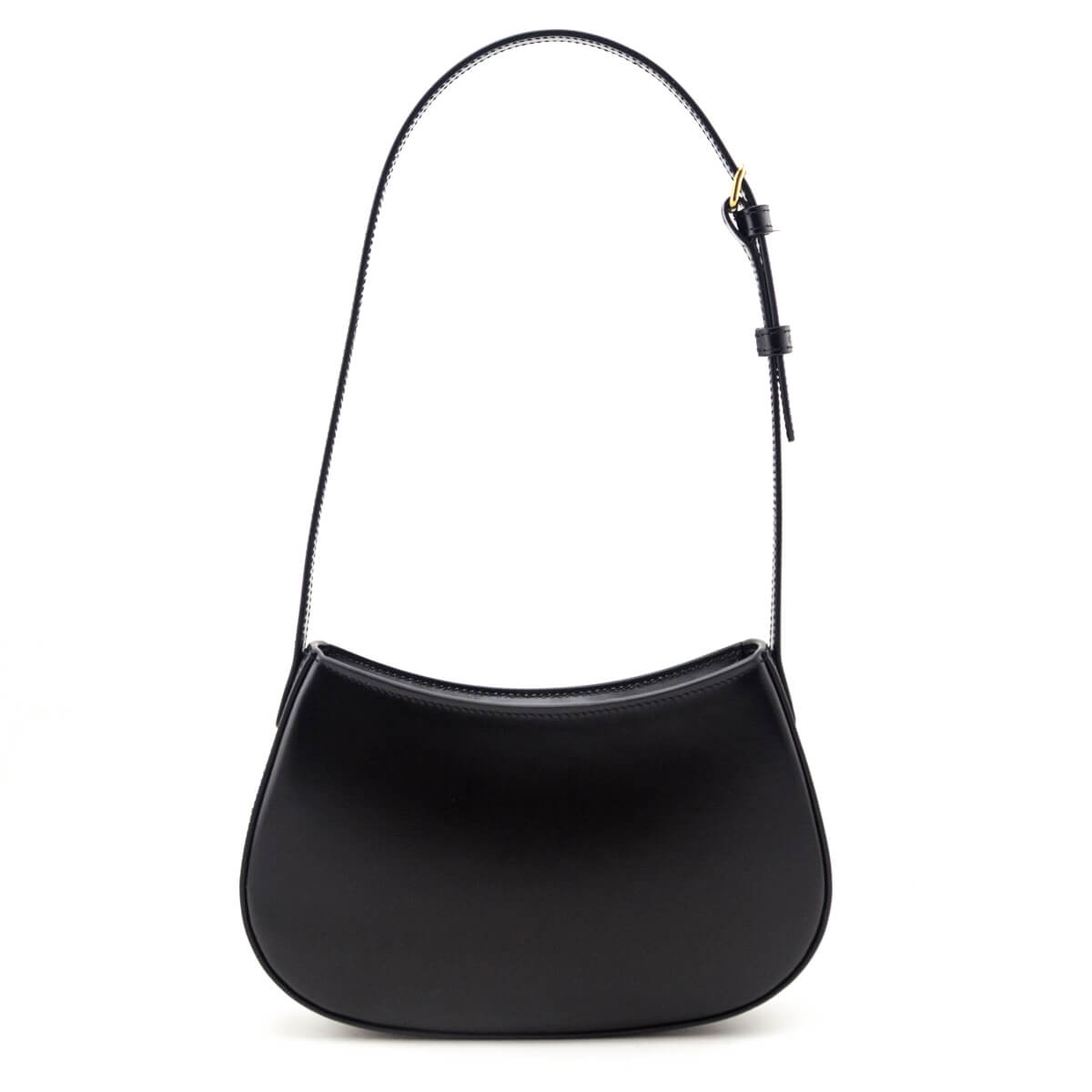 Celine Black Shiny Calfskin Medium Tilly Bag - Love that Bag etc - Preowned Authentic Designer Handbags & Preloved Fashions