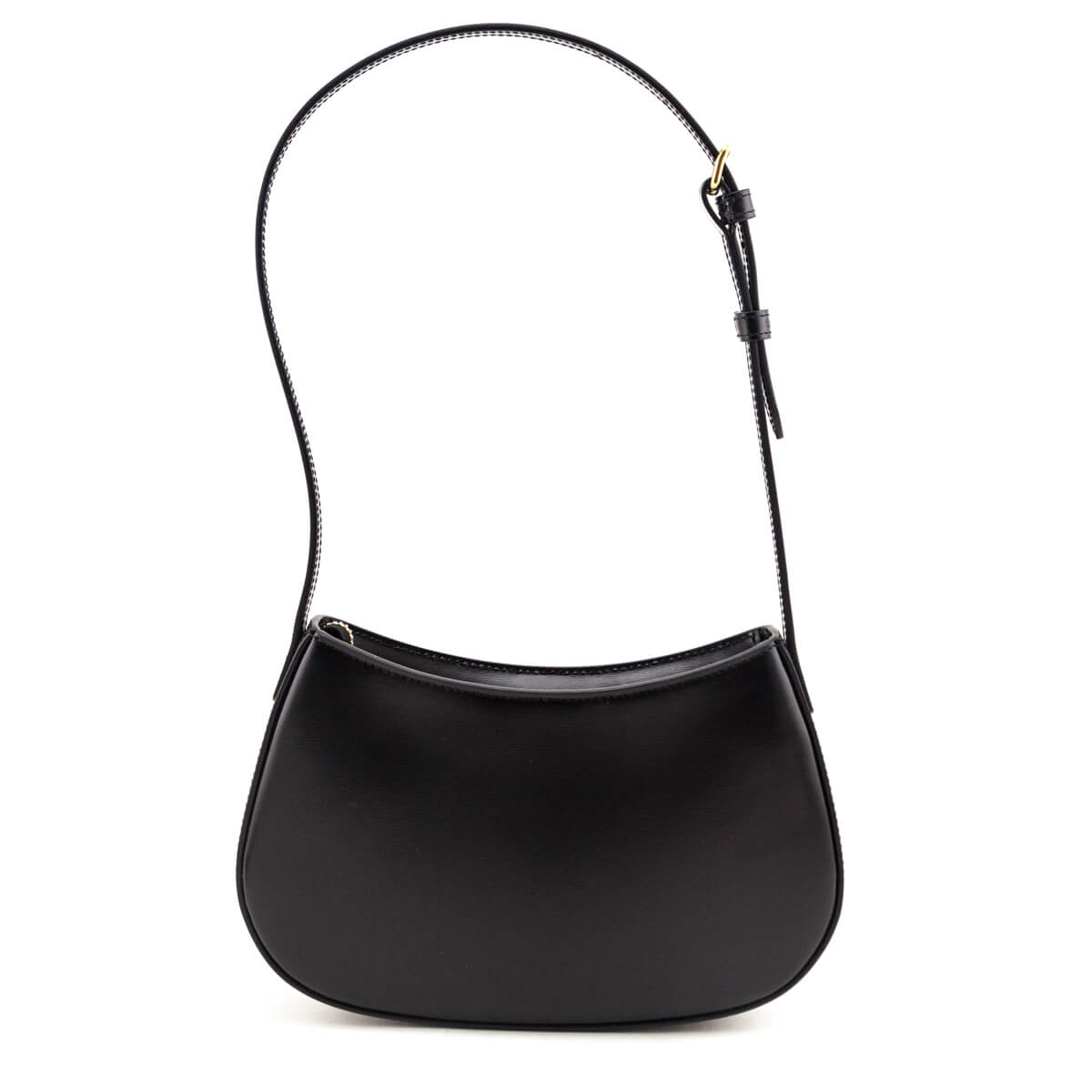 Celine Black Shiny Calfskin Medium Tilly Bag - Love that Bag etc - Preowned Authentic Designer Handbags & Preloved Fashions