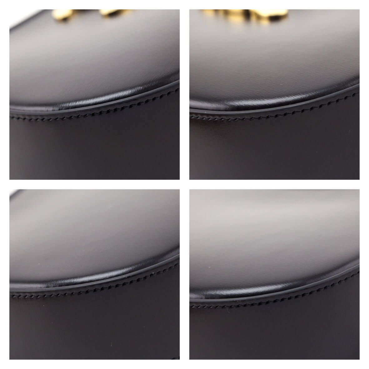 Celine Black Shiny Calfskin Medium Tilly Bag - Love that Bag etc - Preowned Authentic Designer Handbags & Preloved Fashions