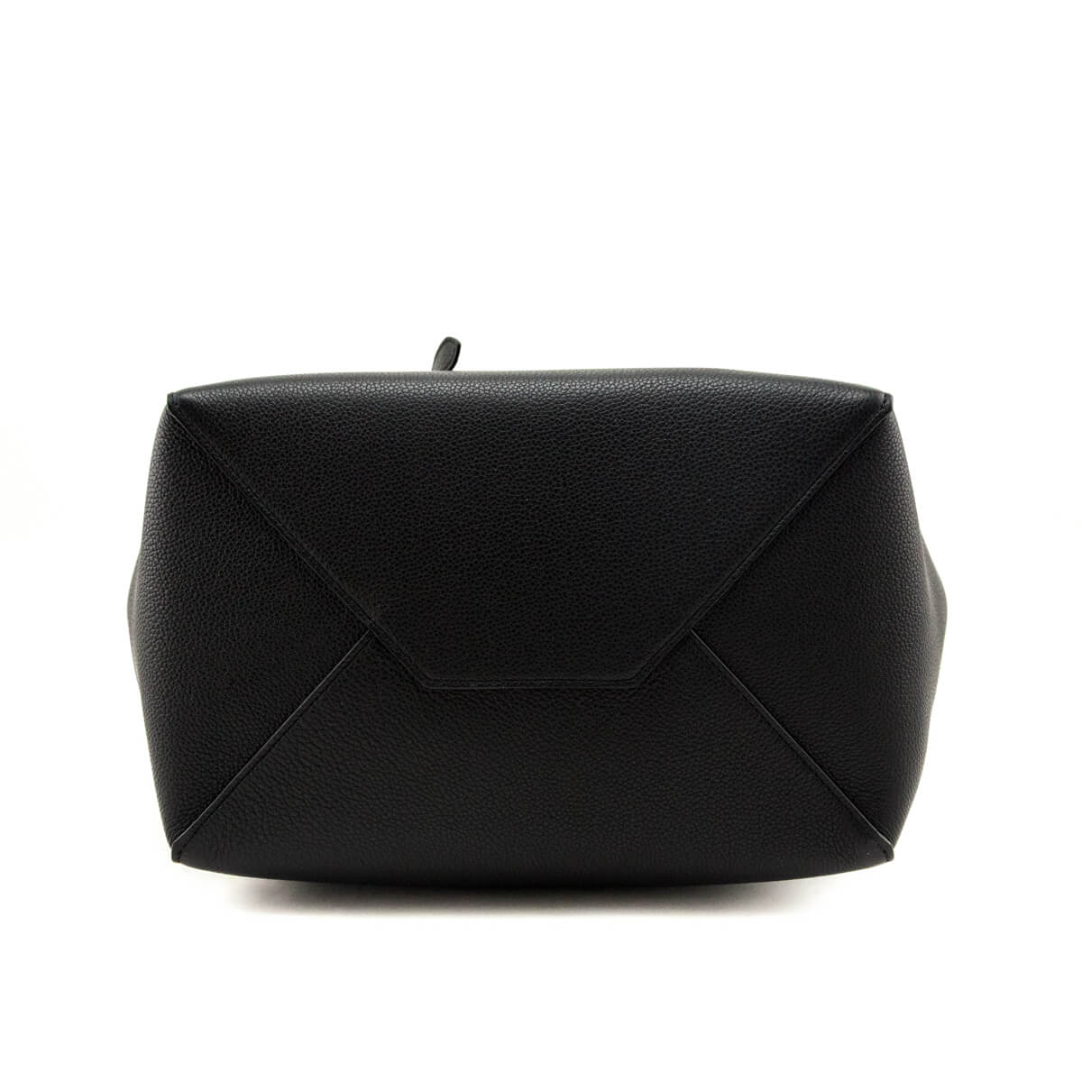 Celine Black Soft Grained Calfskin Small Belt Cabas Phantom Tote - Love that Bag etc - Preowned Authentic Designer Handbags & Preloved Fashions