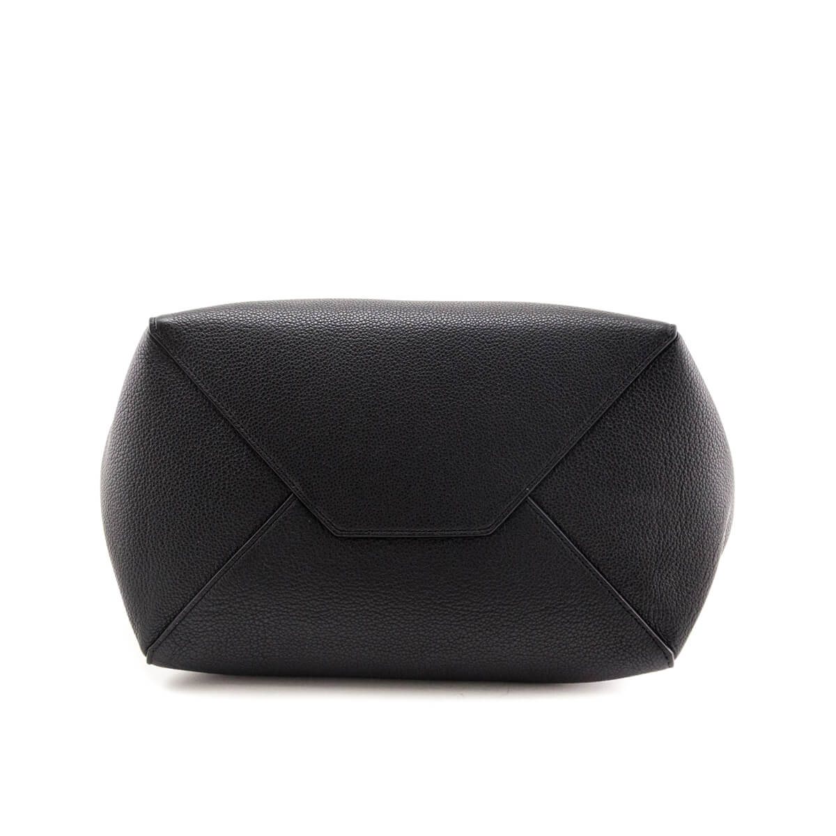 Celine Black Soft Grained Calfskin Small Belt Cabas Phantom Tote - Love that Bag etc - Preowned Authentic Designer Handbags & Preloved Fashions