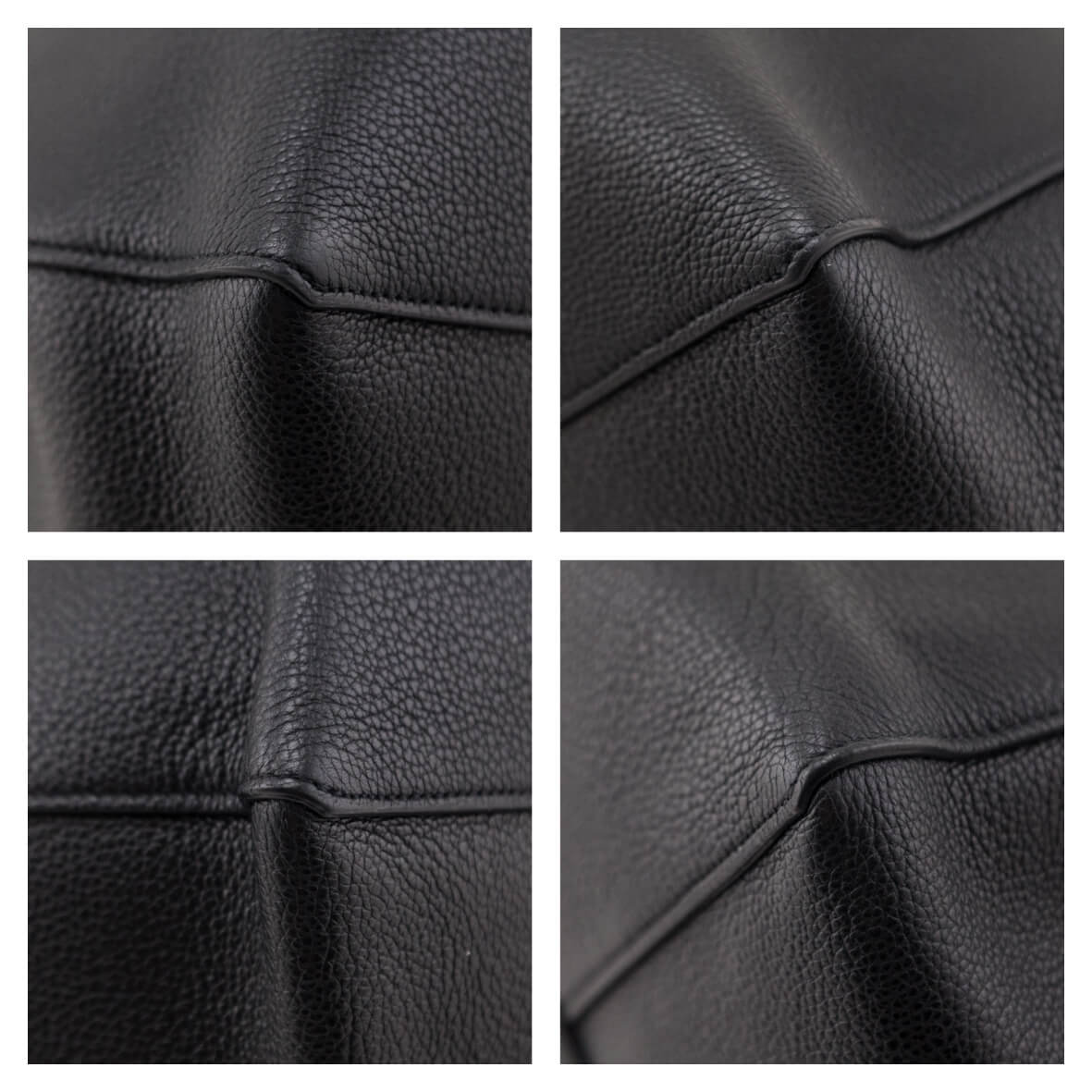 Celine Black Soft Grained Calfskin Small Belt Cabas Phantom Tote - Love that Bag etc - Preowned Authentic Designer Handbags & Preloved Fashions
