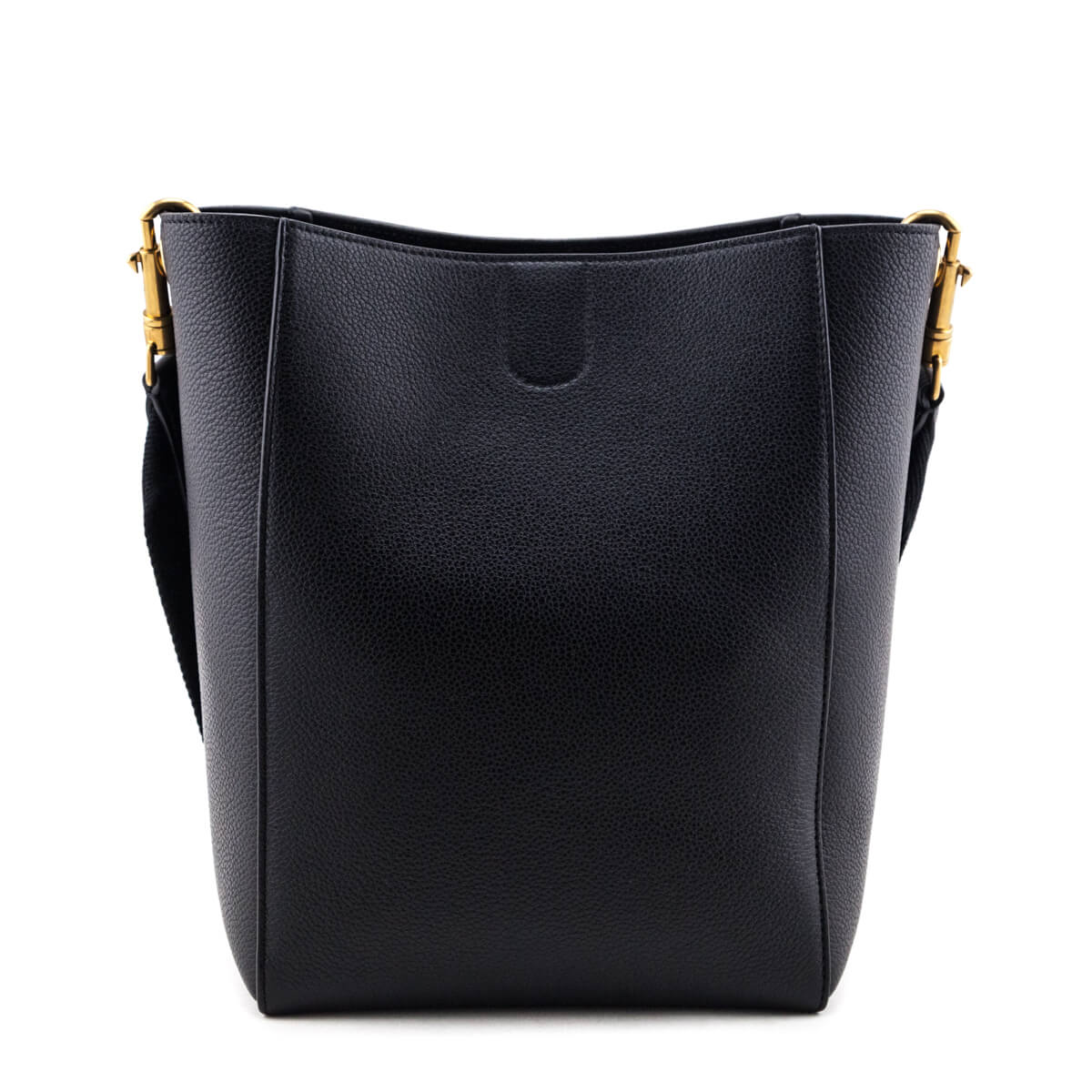 Celine Black Soft Grained Calfskin Small Sangle Bucket Bag - Love that Bag etc - Preowned Authentic Designer Handbags & Preloved Fashions