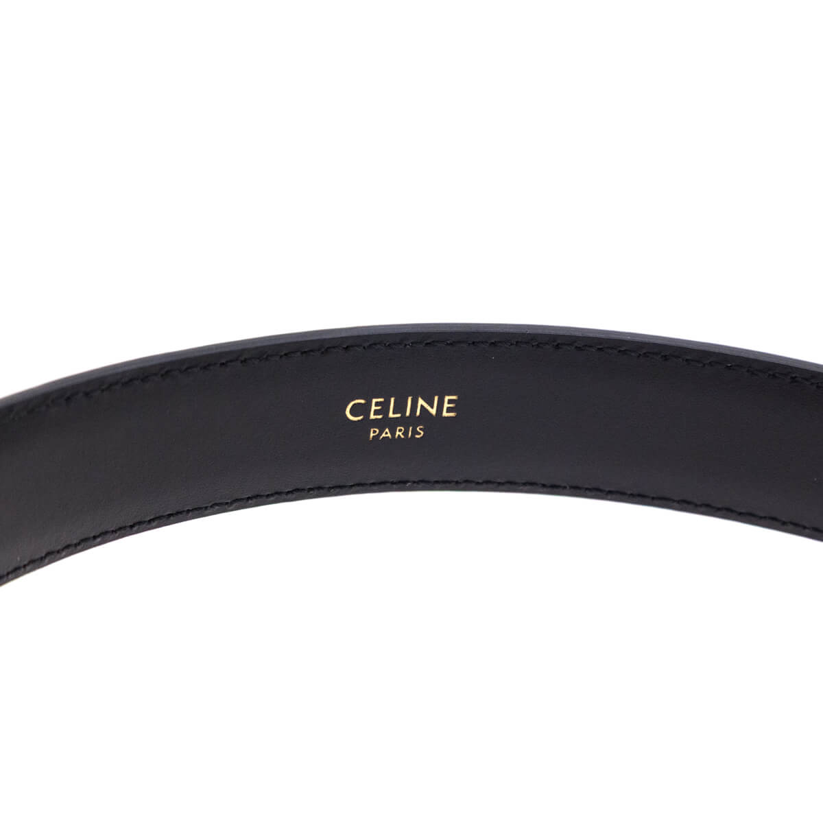 Celine Black Triomphe Belt - Love that Bag etc - Preowned Authentic Designer Handbags & Preloved Fashions