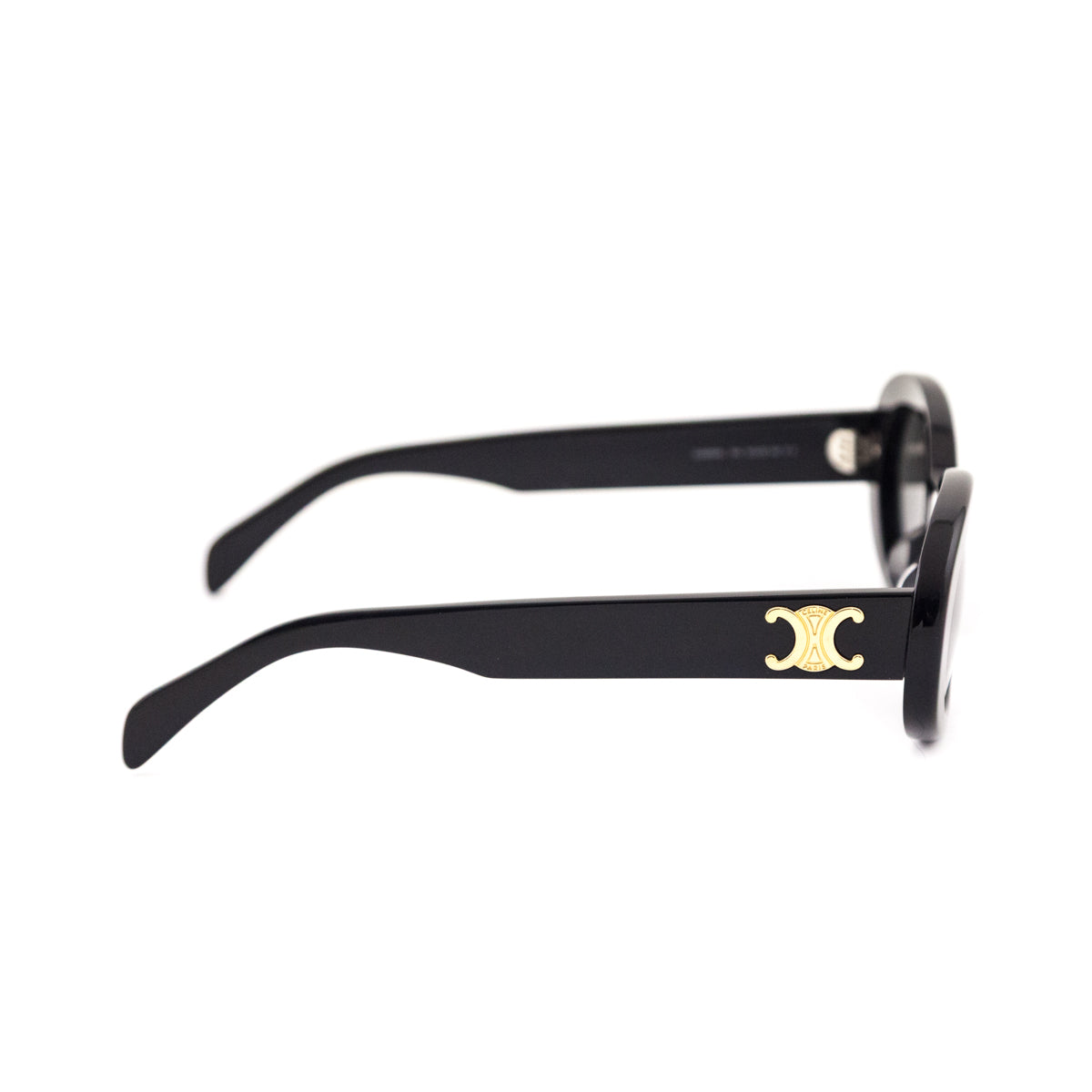 Celine Black Oval Triomphe Sunglasses - Love that Bag etc - Preowned Authentic Designer Handbags & Preloved Fashions