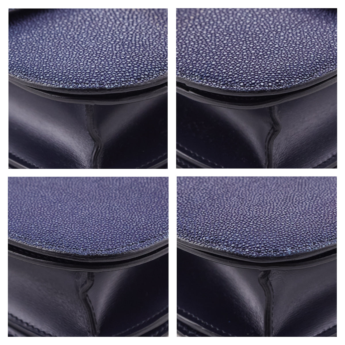 Celine Blue Stingray Medium Classic Box Flap Bag