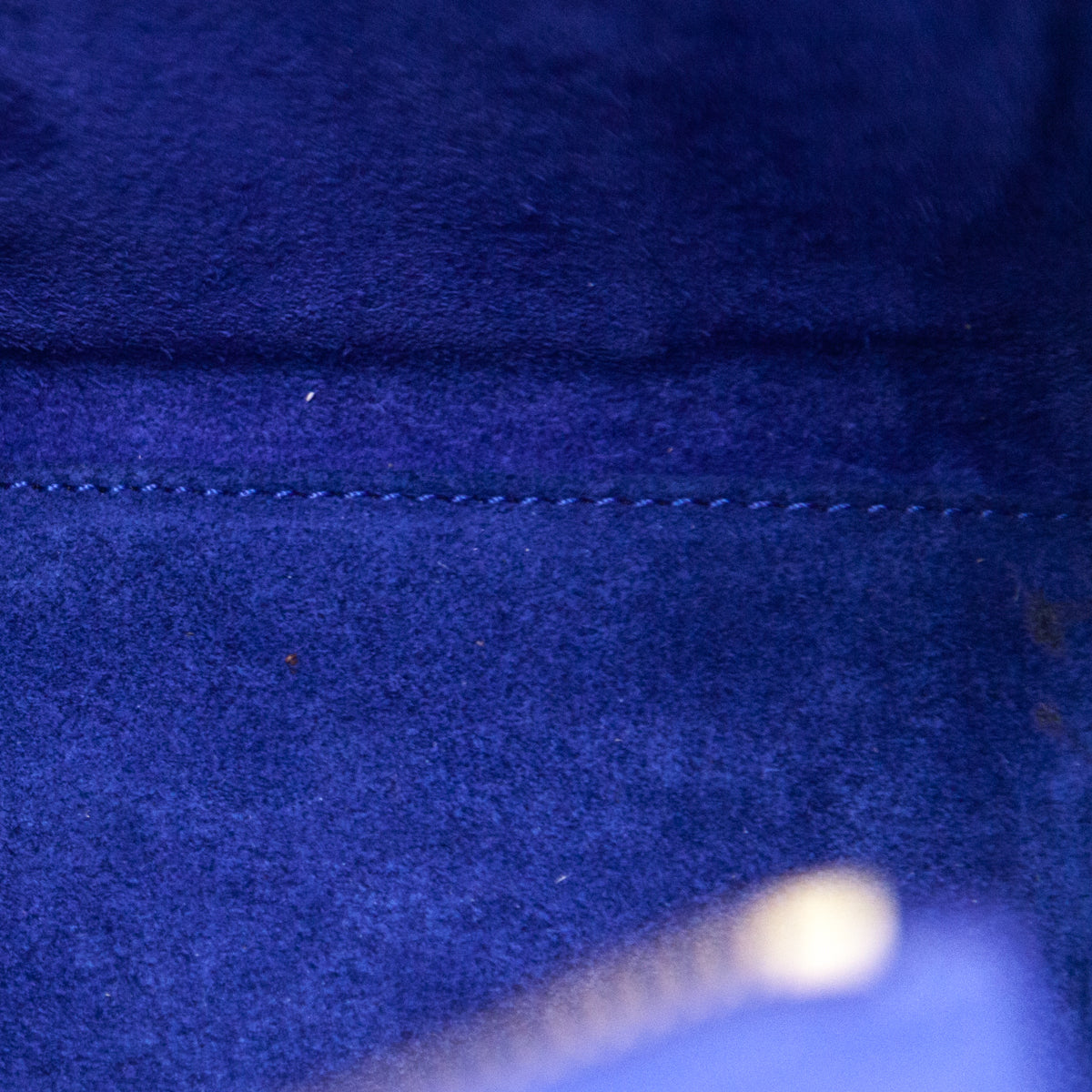 Celine Indigo Drummed Calfskin Nano Luggage