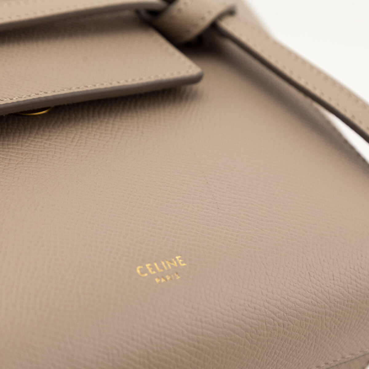 Celine Light Taupe Grained Calfskin Nano Belt Bag