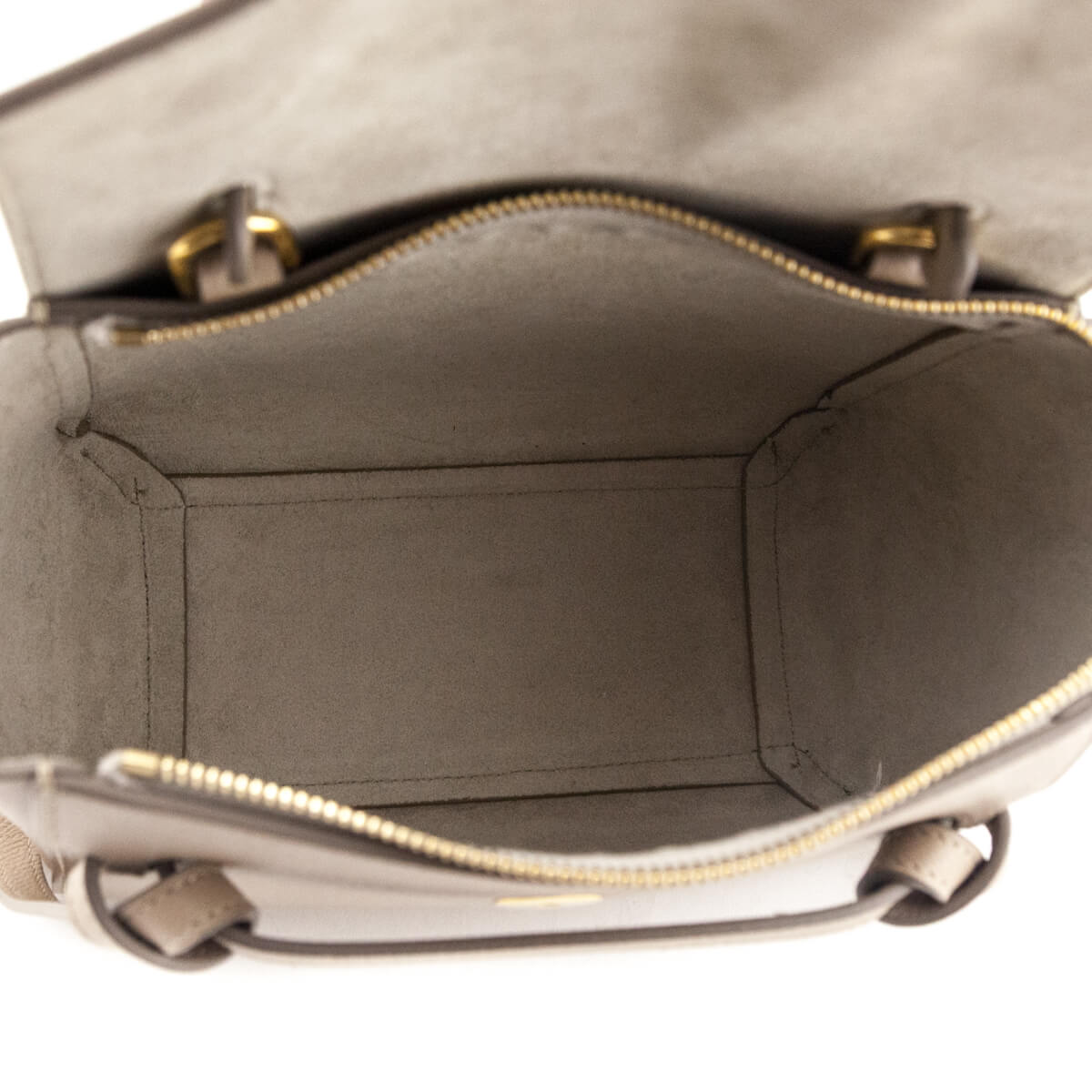 Celine Light Taupe Grained Calfskin Nano Belt Bag