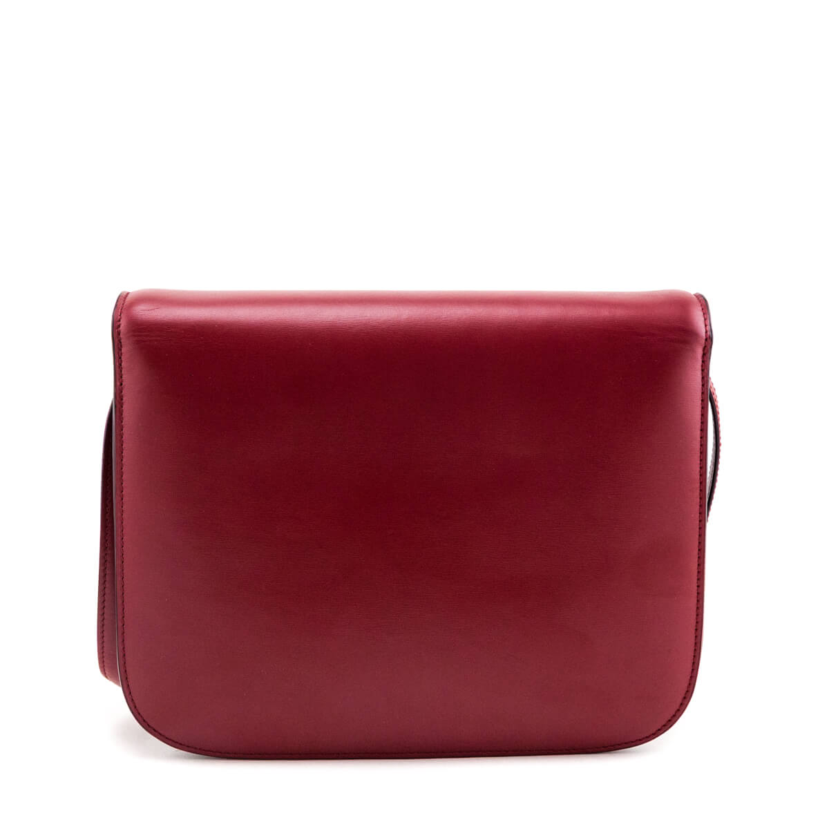 Celine Red Box Calfskin Medium Classic Box Flap Bag - Love that Bag etc - Preowned Authentic Designer Handbags & Preloved Fashions