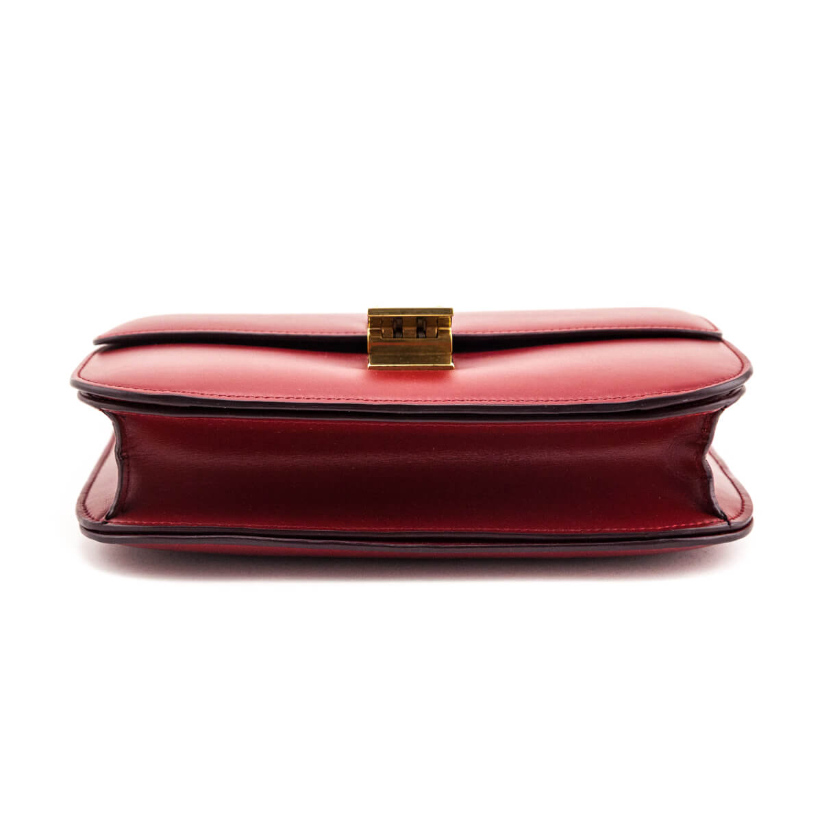 Celine Red Box Calfskin Medium Classic Box Flap Bag - Love that Bag etc - Preowned Authentic Designer Handbags & Preloved Fashions