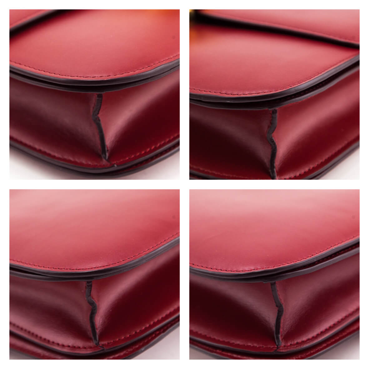 Celine Red Box Calfskin Medium Classic Box Flap Bag - Love that Bag etc - Preowned Authentic Designer Handbags & Preloved Fashions