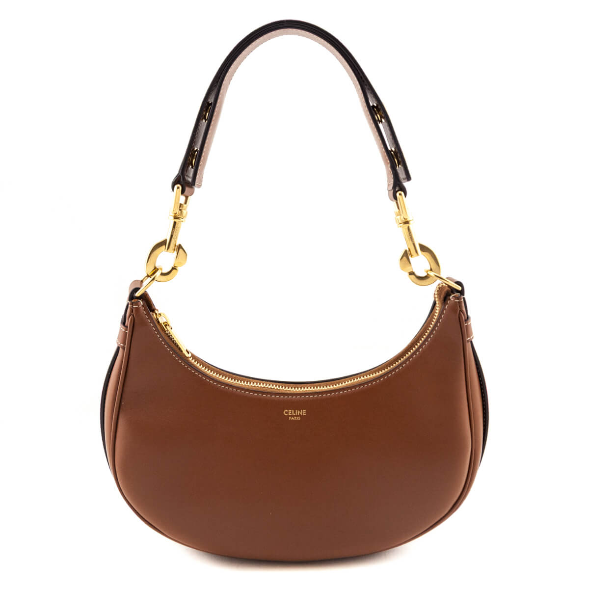 Celine Tan Smooth Calfskin Medium Strap Ava Shoulder Bag