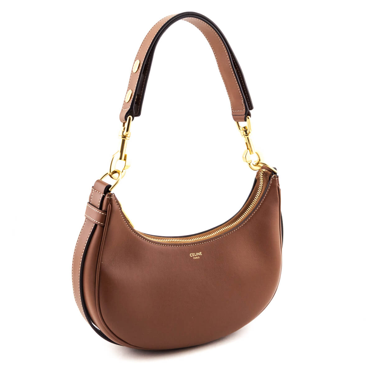 Celine Tan Smooth Calfskin Medium Strap Ava Shoulder Bag
