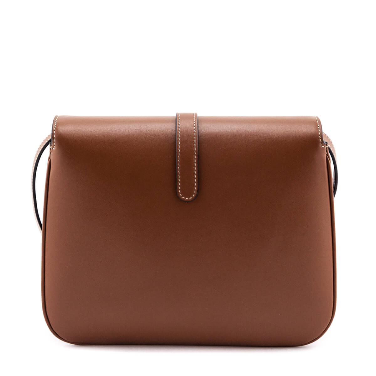 CLUTCH ON STRAP TABOU IN SMOOTH CALFSKIN - TAN