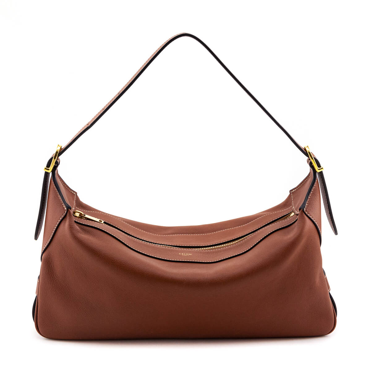 Ymph Romy Tan Celine Tan Supple Calfskin Medium Romy Shoulder Bag - Preloved Celine