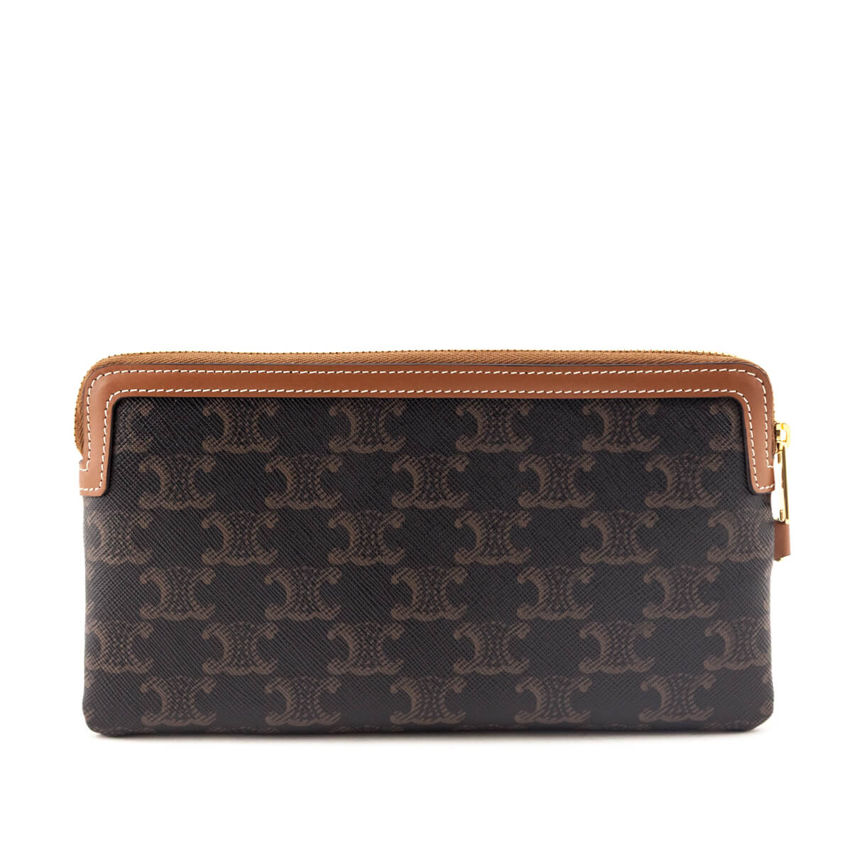 Celine Tan Triomphe Canvas Long Pouch With Strap