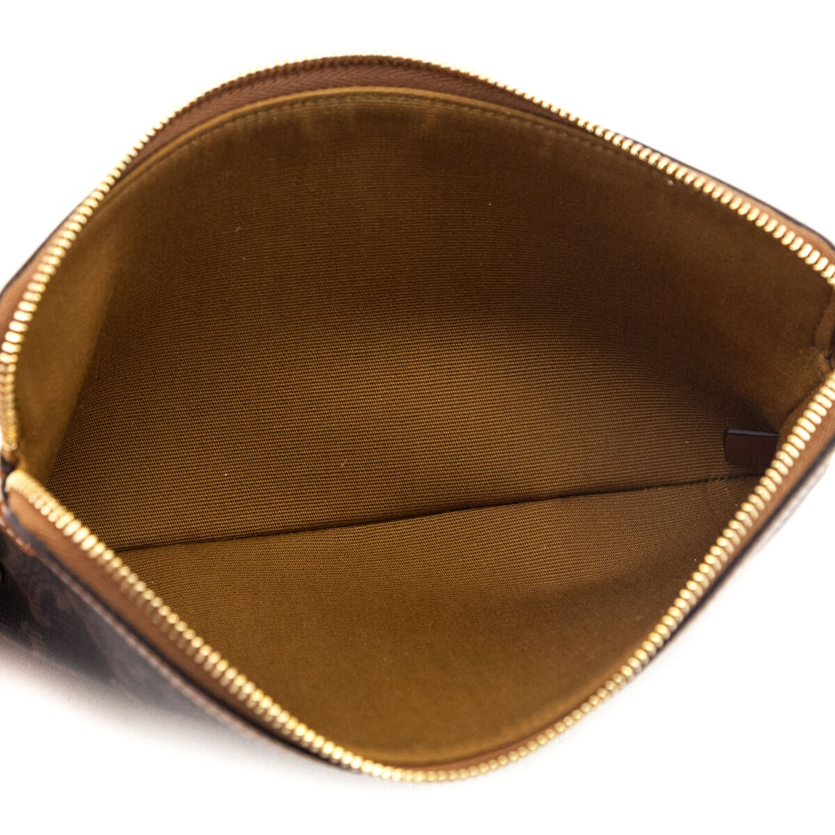 Celine Tan Triomphe Canvas Long Pouch With Strap