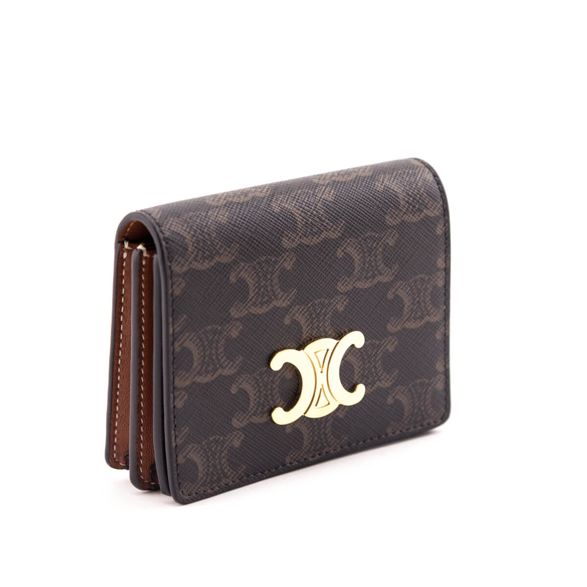 Celine Tan Triomphe Canvas Triomphe Flap Card Holder
