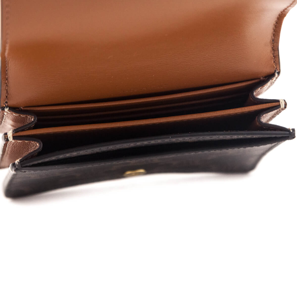 Celine Tan Triomphe Canvas Triomphe Flap Card Holder