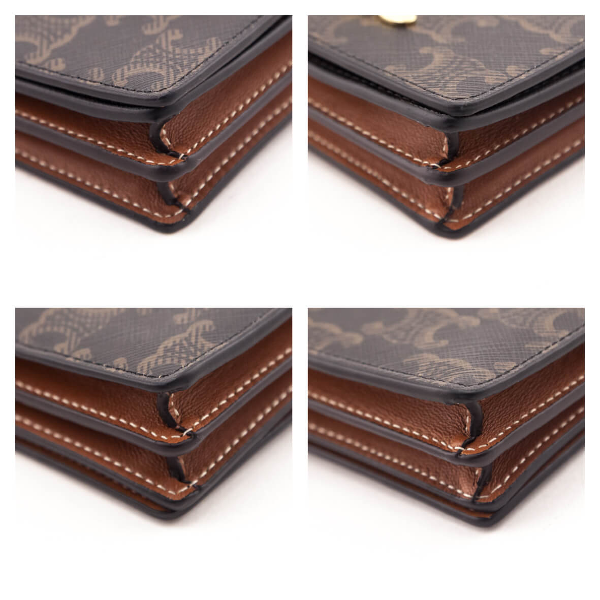 Celine Tan Triomphe Canvas Triomphe Flap Card Holder