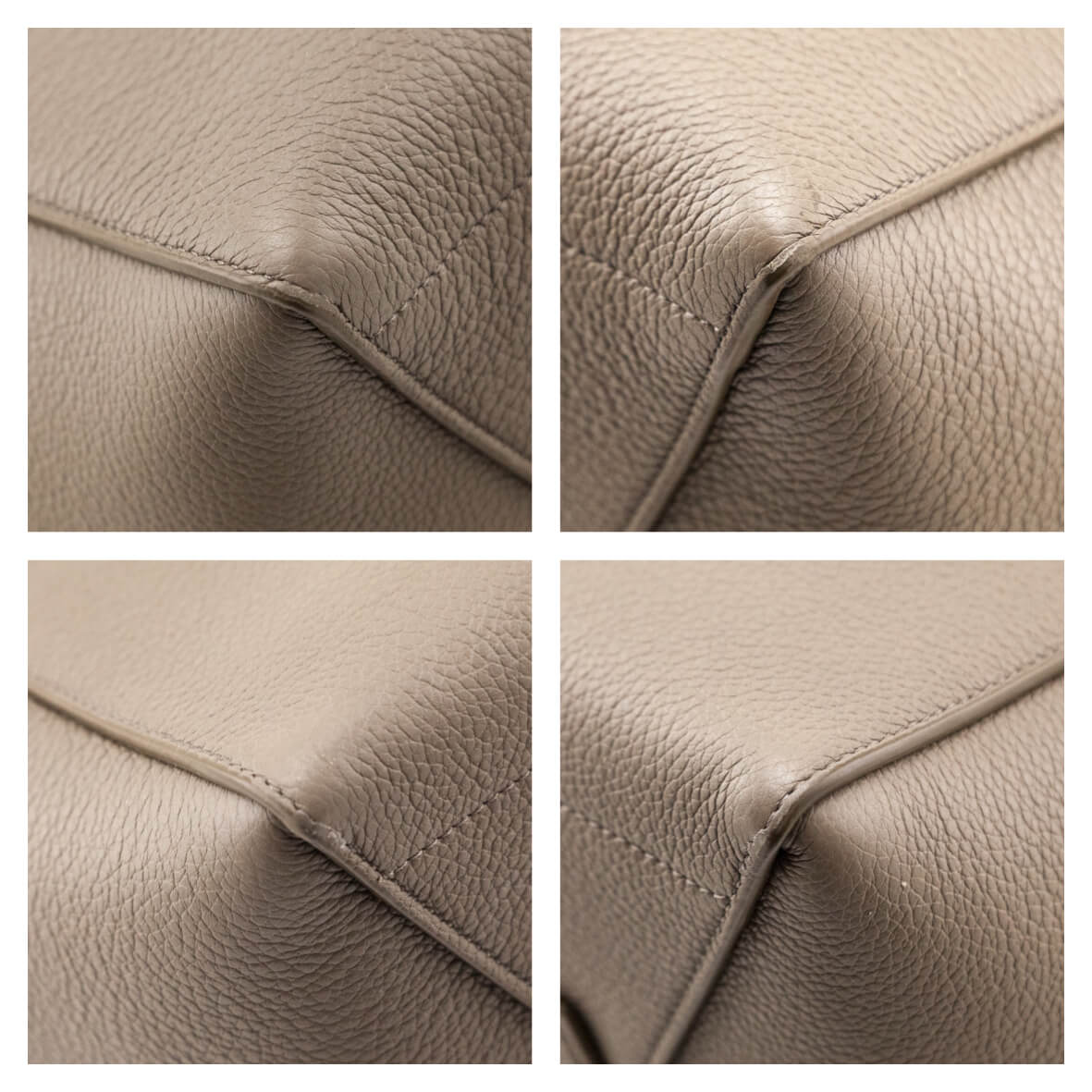 Celine Taupe Soft Grained Calfskin Sangle Bucket Bag - Love that Bag etc - Preowned Authentic Designer Handbags & Preloved Fashions
