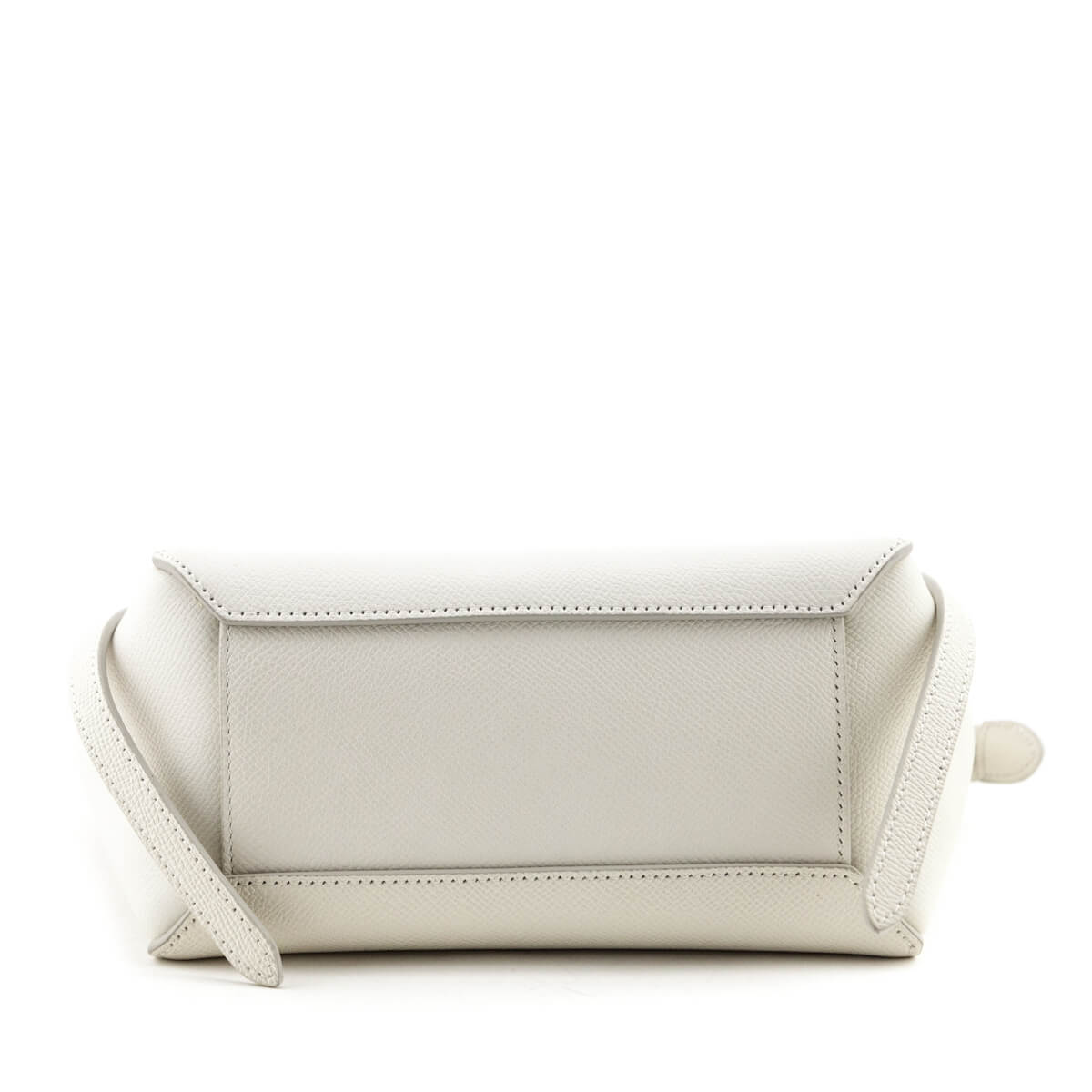 Celine White Grained Calfskin Nano Belt Bag - Love that Bag etc - Preowned Authentic Designer Handbags & Preloved Fashions