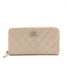 Chanel Beige Caviar Quilted CC Large Zip Around Wallet - Love that Bag etc - Preowned Authentic Designer Handbags & Preloved Fashions