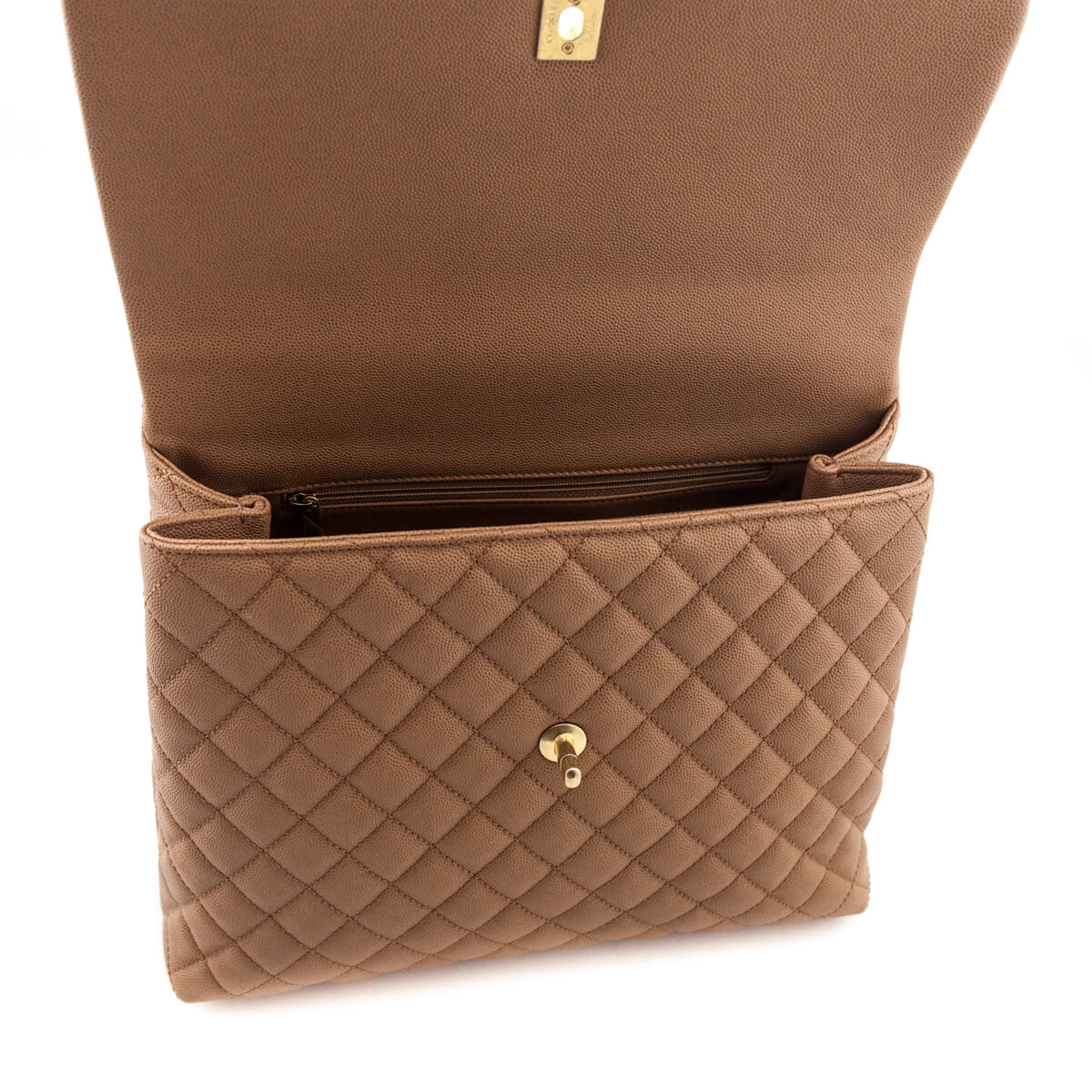 Chanel Beige Caviar & Lizard Quilted Large Coco Handle Flap Bag - Love that Bag etc - Preowned Authentic Designer Handbags & Preloved Fashions