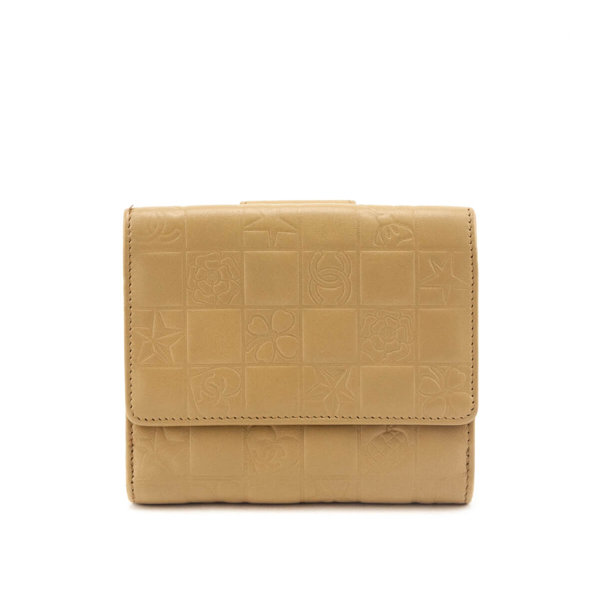 Chanel Beige Lambskin Precious Symbols Wallet - Love that Bag etc - Preowned Authentic Designer Handbags & Preloved Fashions