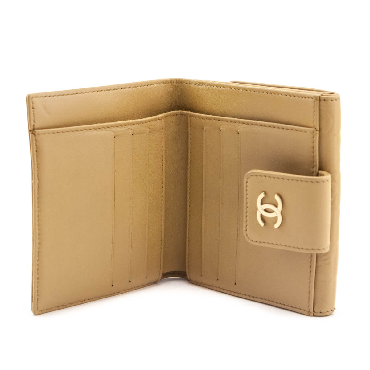 Chanel Beige Lambskin Precious Symbols Wallet - Love that Bag etc - Preowned Authentic Designer Handbags & Preloved Fashions