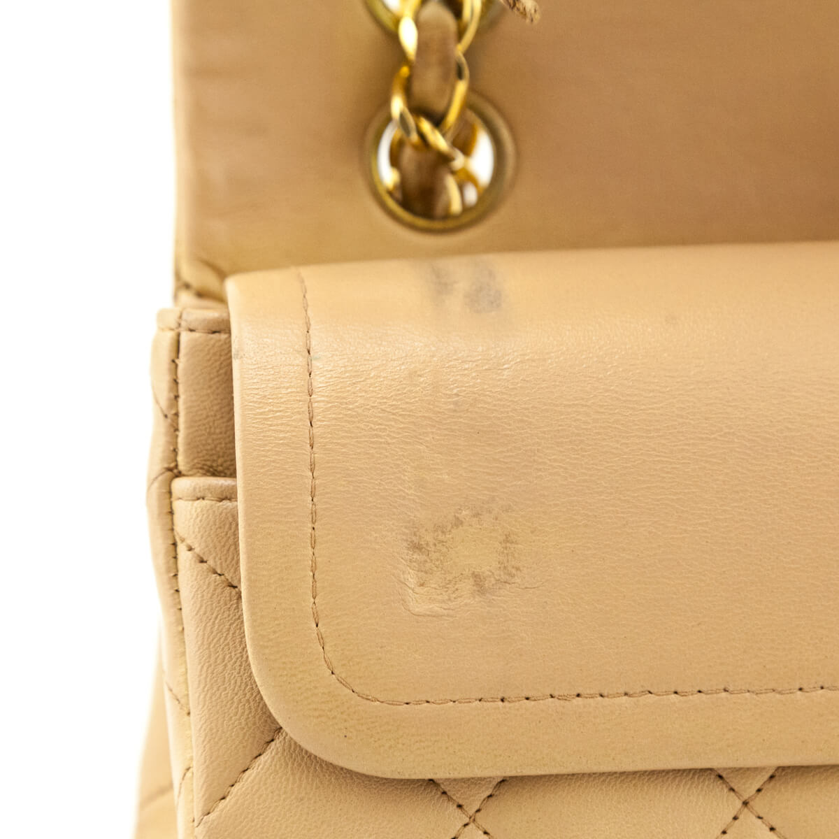 Chanel Beige Lambskin Quilted Medium Double Flap Bag - Love that Bag etc - Preowned Authentic Designer Handbags & Preloved Fashions