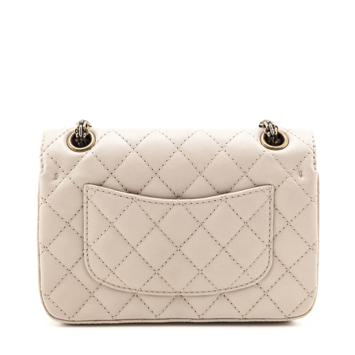 Chanel Beige Sheepskin Quilted 2.55 Reissue Mini Double Flap Bag - Love that Bag etc - Preowned Authentic Designer Handbags & Preloved Fashions