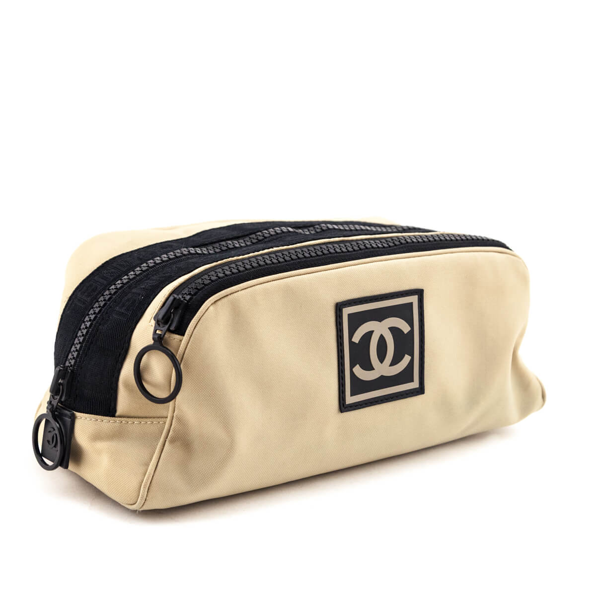 Chanel Beige Sportline Pouch - Love that Bag etc - Preowned Authentic Designer Handbags & Preloved Fashions