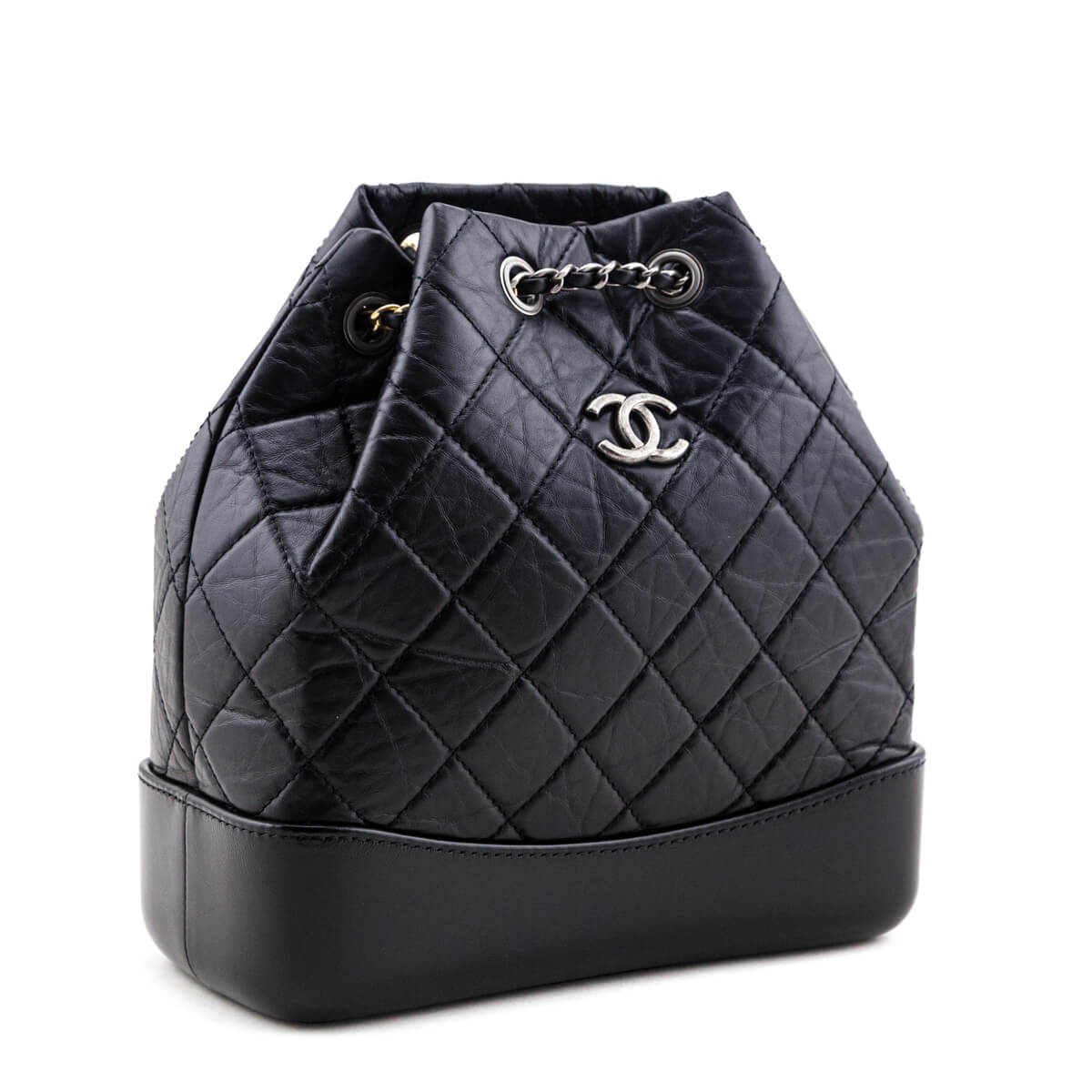 Chanel Black Aged Calfskin Quilted Small Gabrielle Backpack - Love that Bag etc - Preowned Authentic Designer Handbags & Preloved Fashions