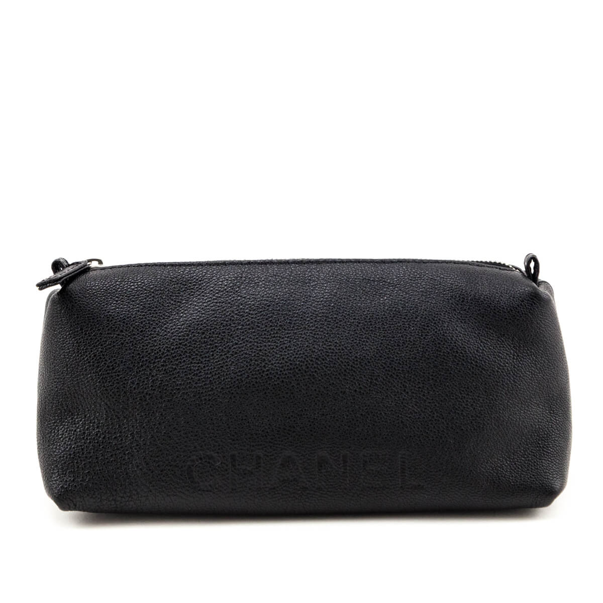 Chanel Black Calfskin Cosmetic Pouch - Love that Bag etc - Preowned Authentic Designer Handbags & Preloved Fashions