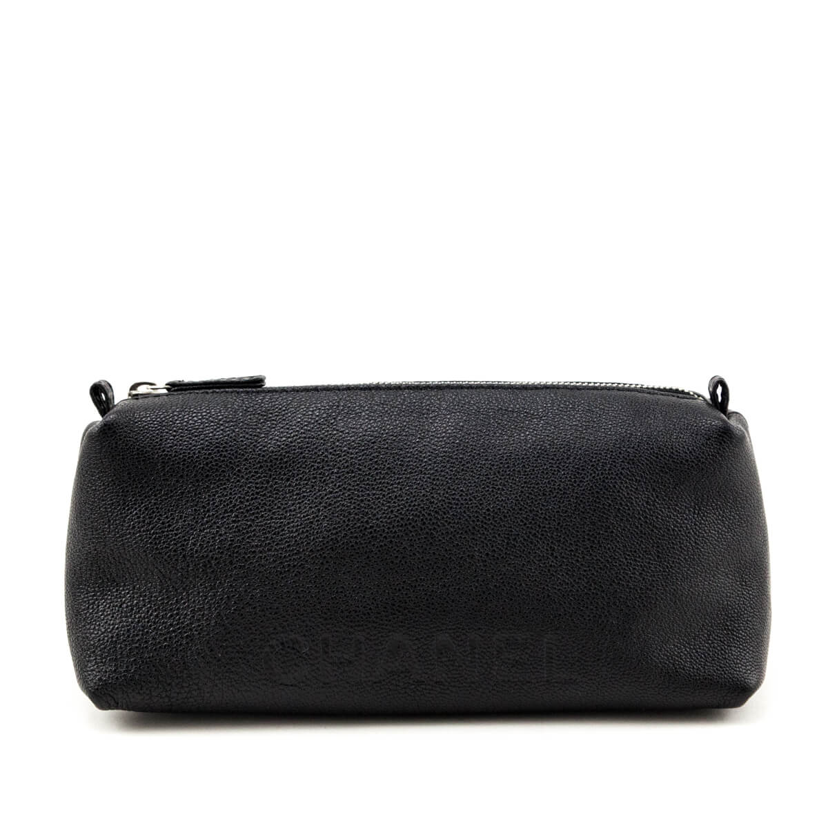 Chanel Black Calfskin Cosmetic Pouch - Love that Bag etc - Preowned Authentic Designer Handbags & Preloved Fashions