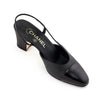 Chanel Black Cap Toe CC Slingback Pumps Size US 6  | EU 36 - Love that Bag etc - Preowned Authentic Designer Handbags & Preloved Fashions