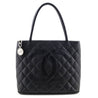 Chanel Black Caviar Vintage Medallion Tote - Love that Bag etc - Preowned Authentic Designer Handbags & Preloved Fashions