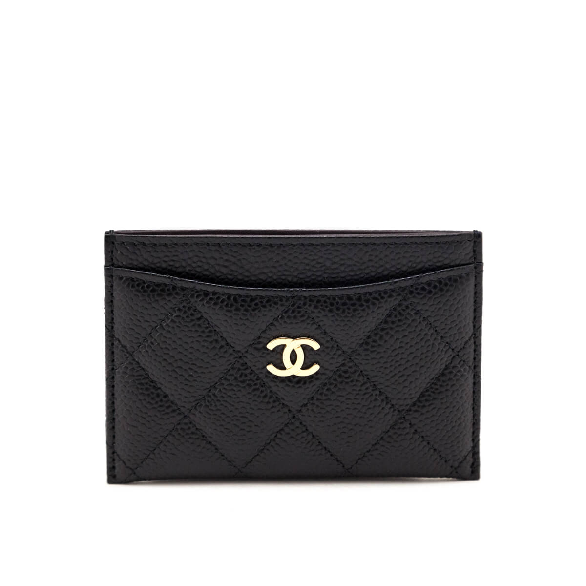 Chanel Black Caviar Quilted Card Holder - Love that Bag etc - Preowned Authentic Designer Handbags & Preloved Fashions